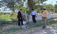 بازدید از جاده بین مزارع  روستای رحمت آباد شهرستان علی آبادکتول