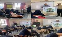 برگزاری کلاس آموزشی به مناسبت روز جهانی خاک با شعار خاک‌های سالم برای شهرهای سالم، در مدرسه دخترانه شاهد ریحانه شهرستان مینودشت در تاریخ دوم آذر ماه