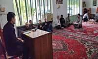 برگزاری مراسم معنوی زیارت عاشورا در مدیریت جهادکشاورزی آزادشهر
