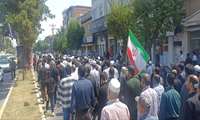 مراسم دسته روی تشییع پیکر مطهر امام در شهرستان ترکمن