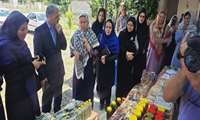  بازدید مدیرکل دفتر زنان روستایی از نمایشگاه دستاوردهای صندوق کوثر گلستان، شهرستان گنبد روستای توتلی کوچک