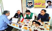 برگزاری آئین میز خدمت به مناسبت هفته جهاد کشاورزی در مصلی نماز جمعه شهرستان کردکوی