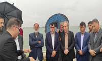 بازدید مدیران ارشد کشوری و استانی از طرح‌های زیربنایی آب و خاک در گنبدکاووس 