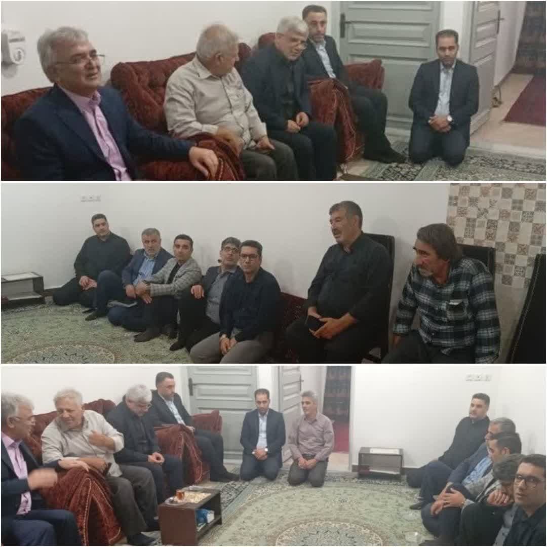 ادای احترام معاون اقتصادی استاندار به خانواده شهید نعیمی در رامیان