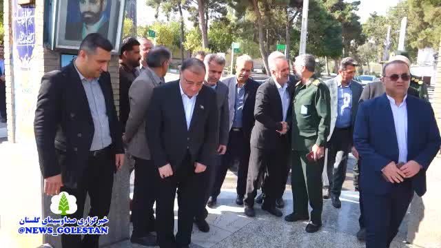 تجدید عهد خدمتگزاران گلستان با آرمان های شهدا در آغاز هفته دولت