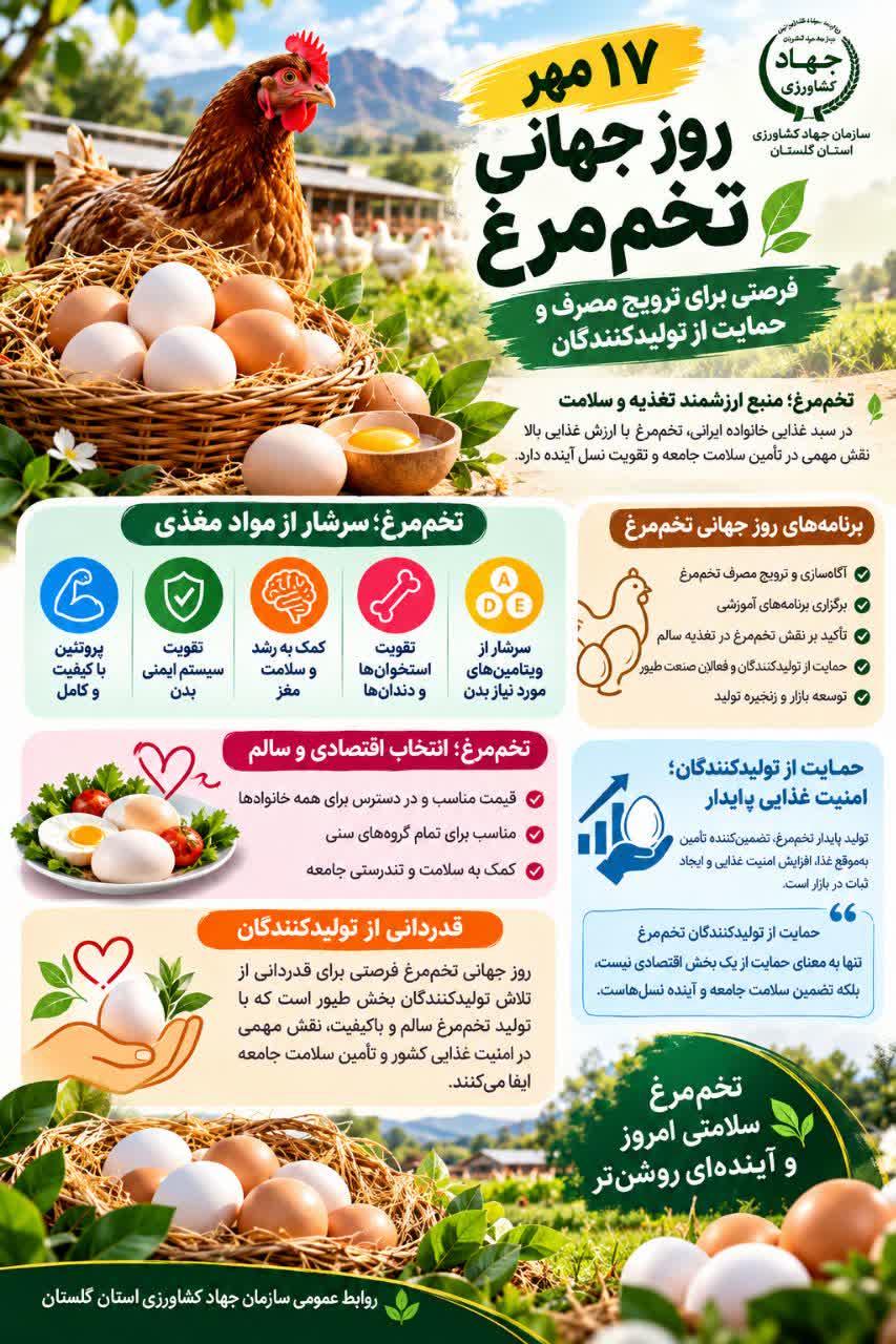 به مناسبت روز جهانی تخم مرغ