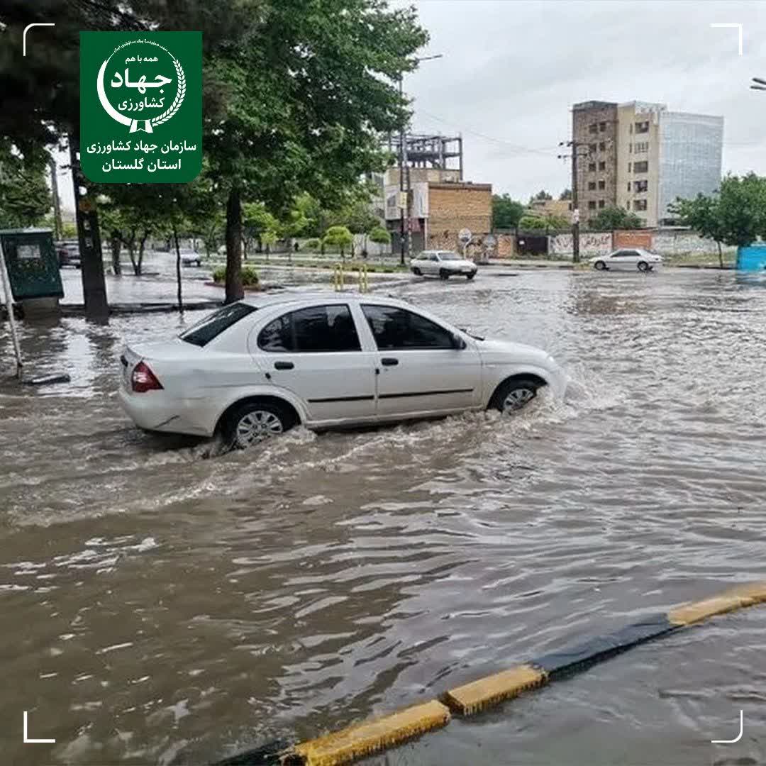 هشدار نارنجی بارش شدید باران در گلستان و ۵ استان دیگر کشور